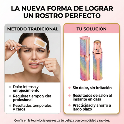 HairFree Glow™ - Depilador de Vello Facial