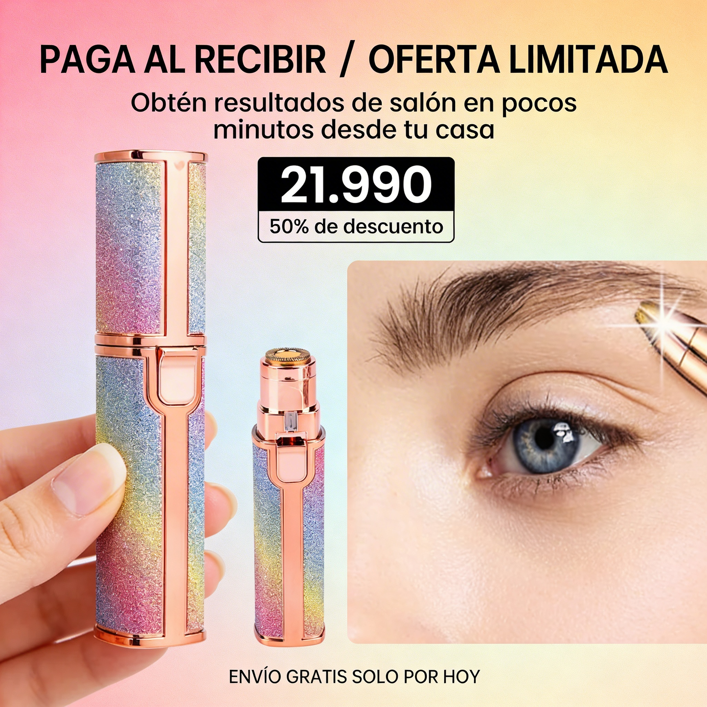 HairFree Glow™ - Depilador de Vello Facial