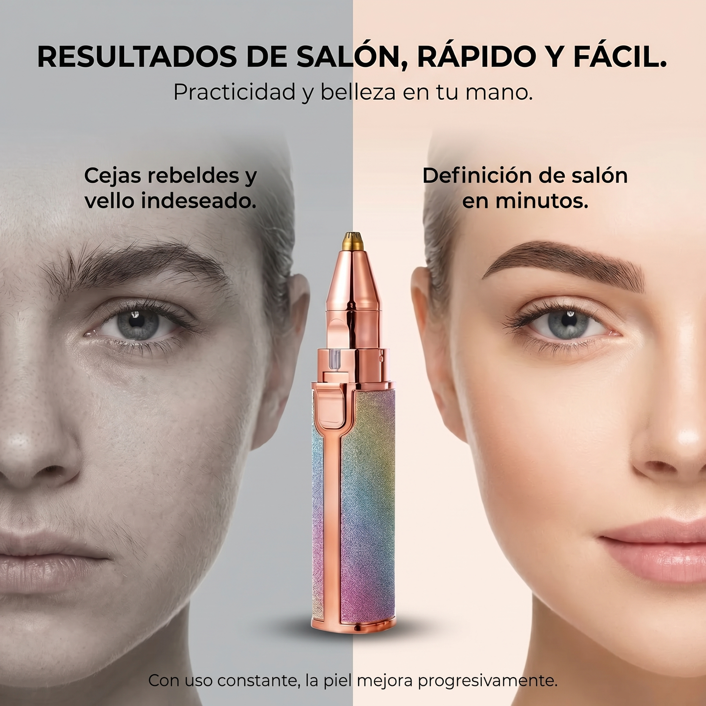 HairFree Glow™ - Depilador de Vello Facial